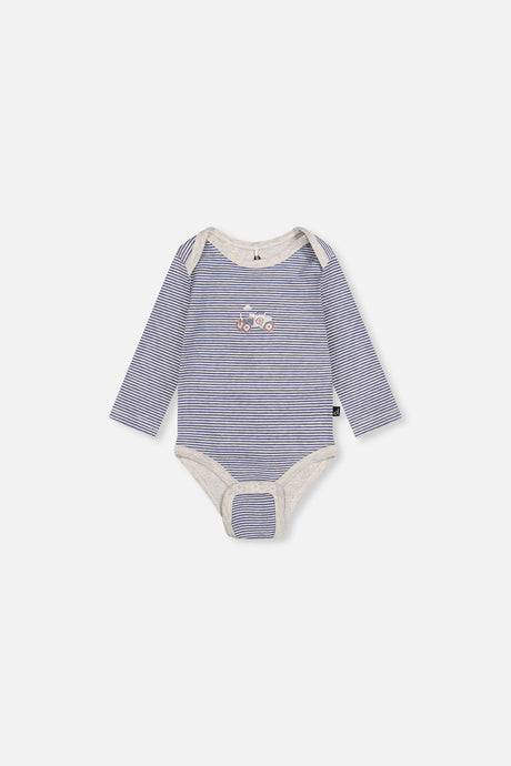 Three Pack Organic Cotton Onesie Beige Printed Airplanes-2