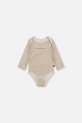 Three Pack Organic Cotton Onesie Brown Printed Hedgehogs-2