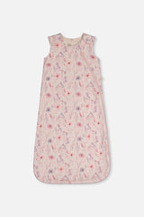 Organic Cotton Sleep Sack Pink Printed Flowers-0