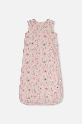Organic Cotton Sleep Sack Pink Printed Flowers-0