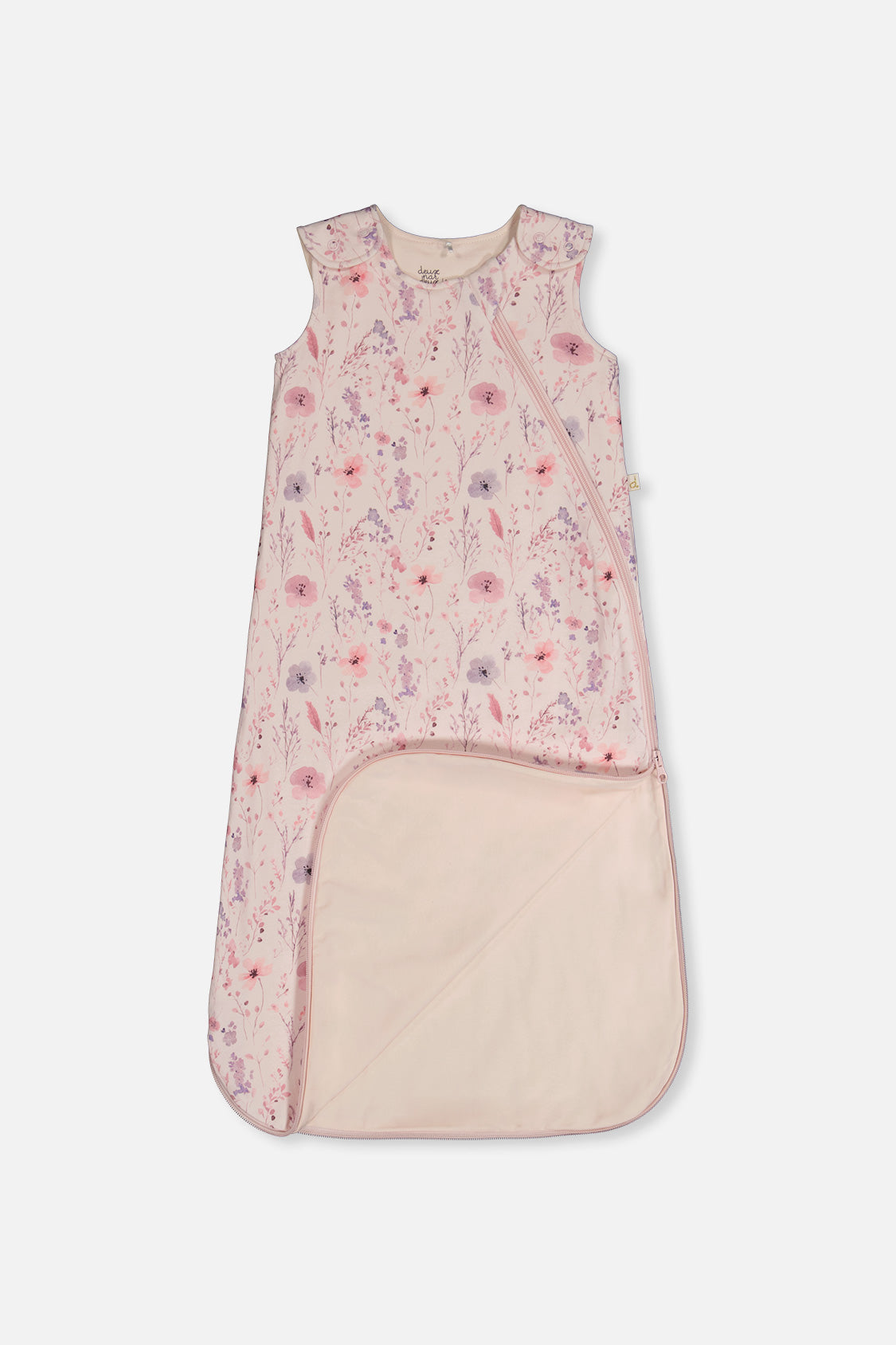 Organic Cotton Sleep Sack Pink Printed Flowers-2