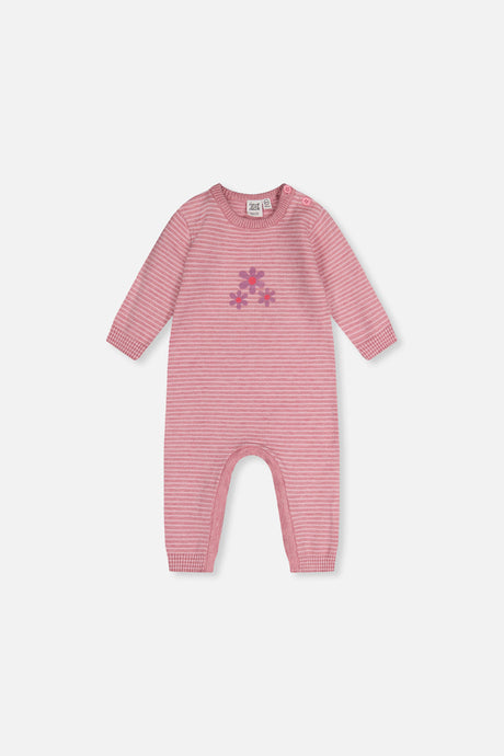 Knitted Romper Dusty Pink-0