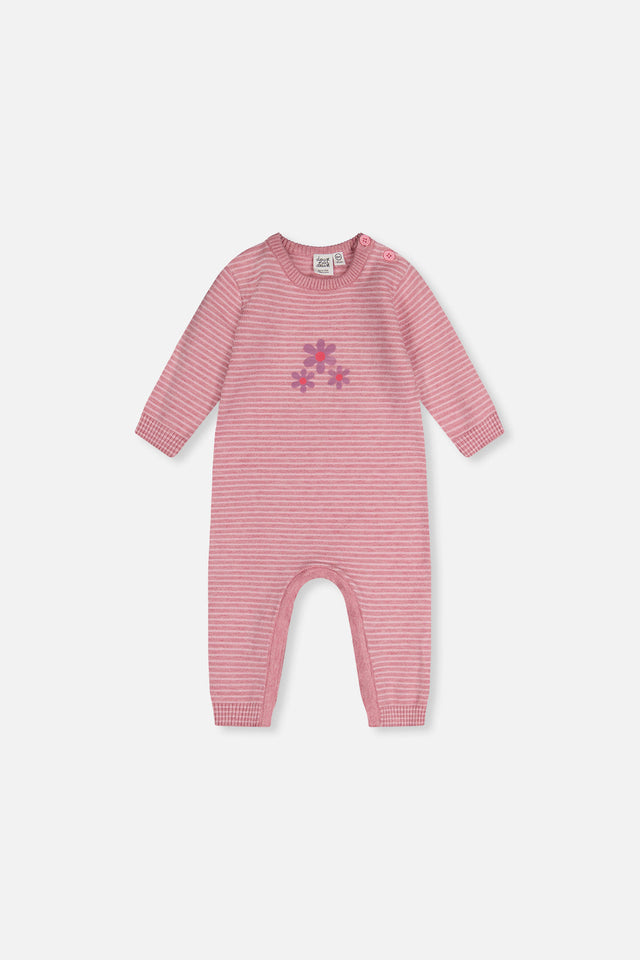 Knitted Romper Dusty Pink-0