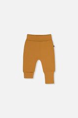Organic Cotton Evolutive Pants Brown Cinnamon-0