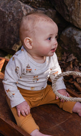 Organic Cotton Evolutive Pants Brown Cinnamon-1