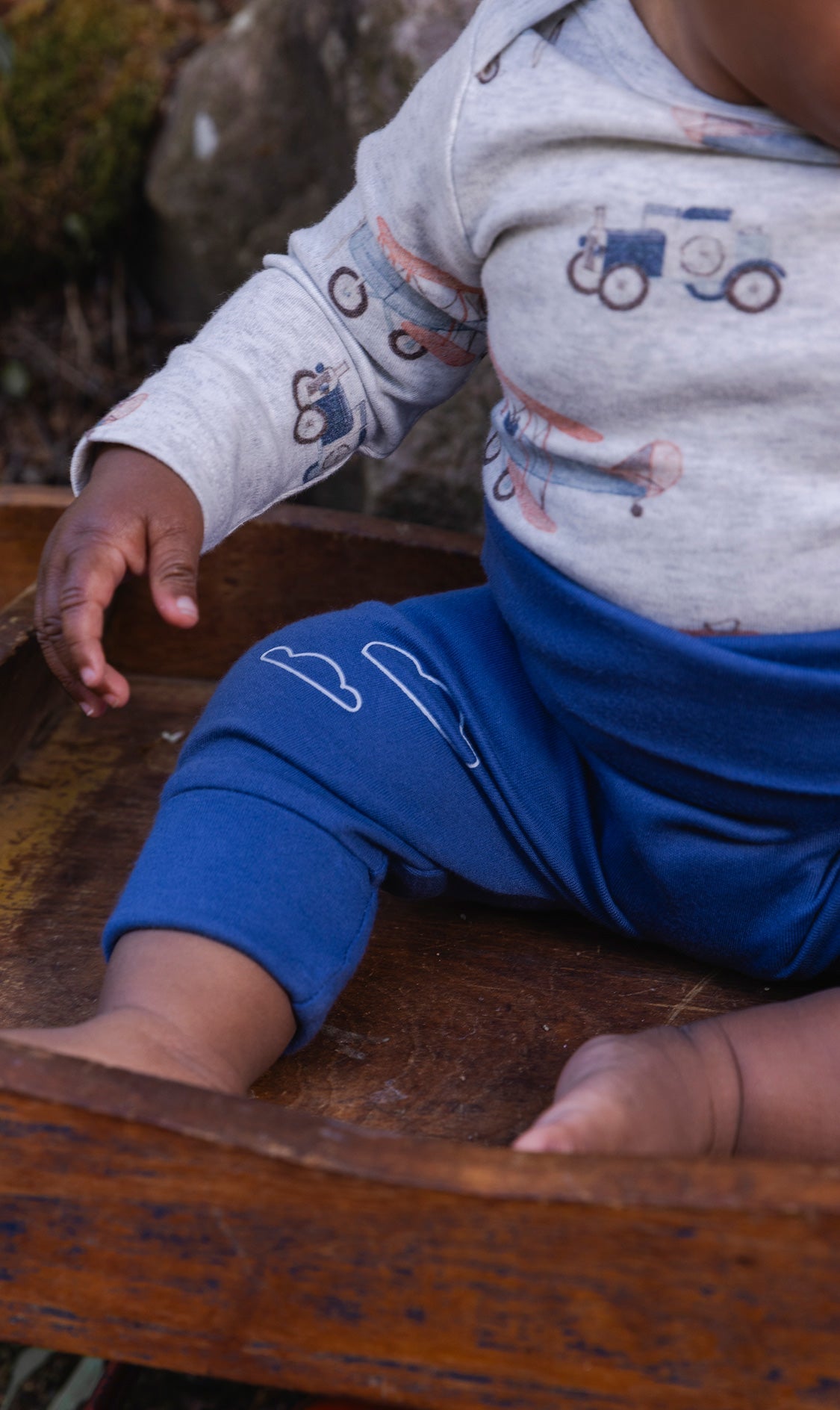 Organic Cotton Evolutive Pants Blue-1