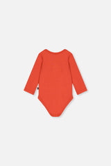 Organic Cotton Onesie Coral-3