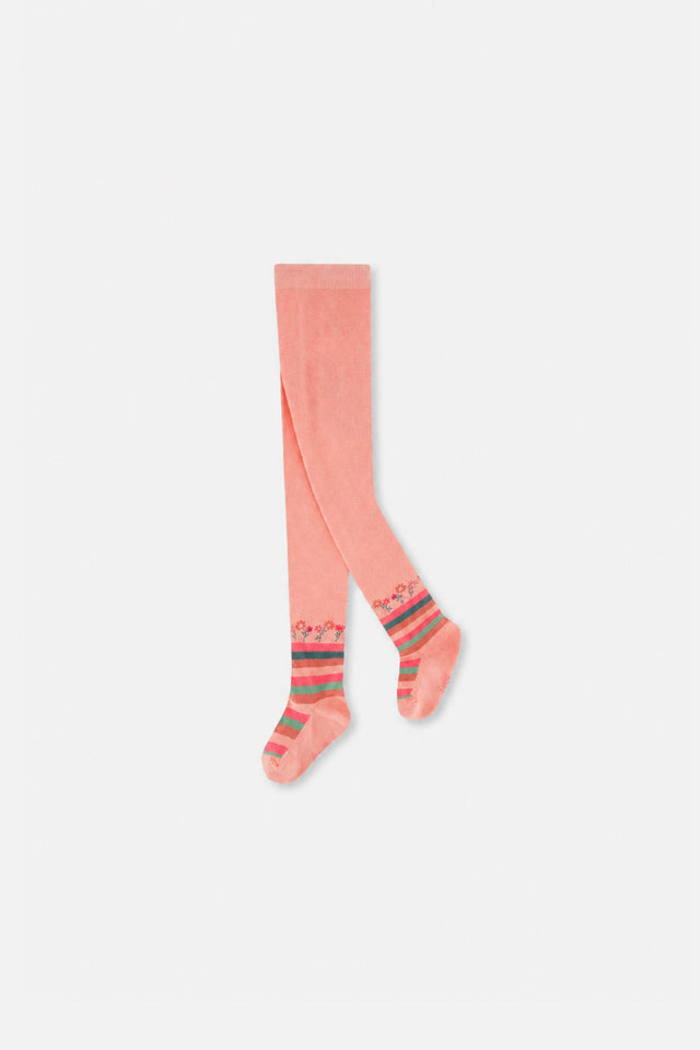 Baby Tights Very Pale Pink And Green-0
