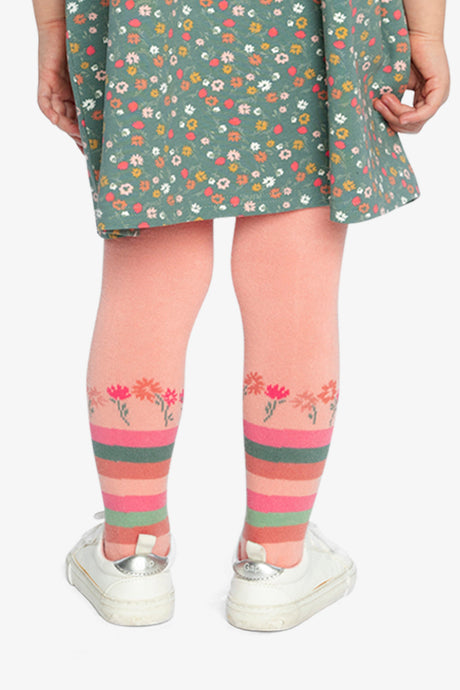 Tights Very Pale Pink And Green-4