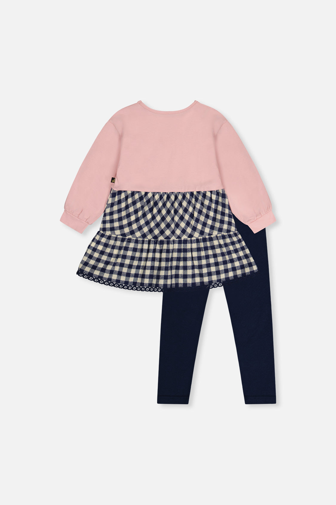 Tunic And Leggings Set Pale Dusty Pink And Navy-3