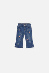 Baby Boot Leg Jeans Navy Blue Denim-0