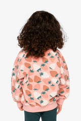 Sweatshirt Pink Strawberry Print-3