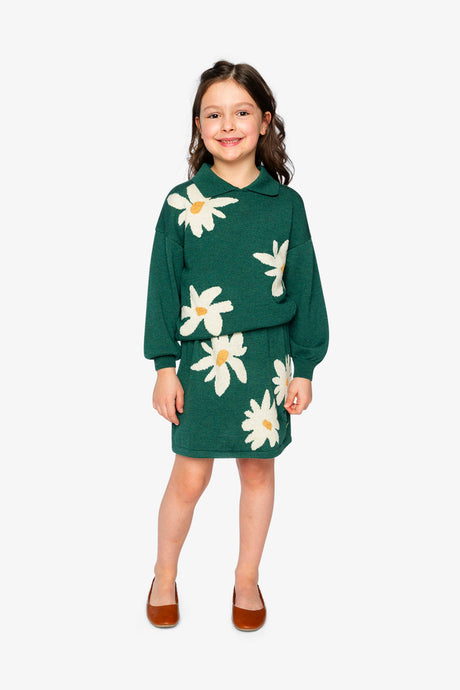 Knitted Skirt Jasper Printed Green-4