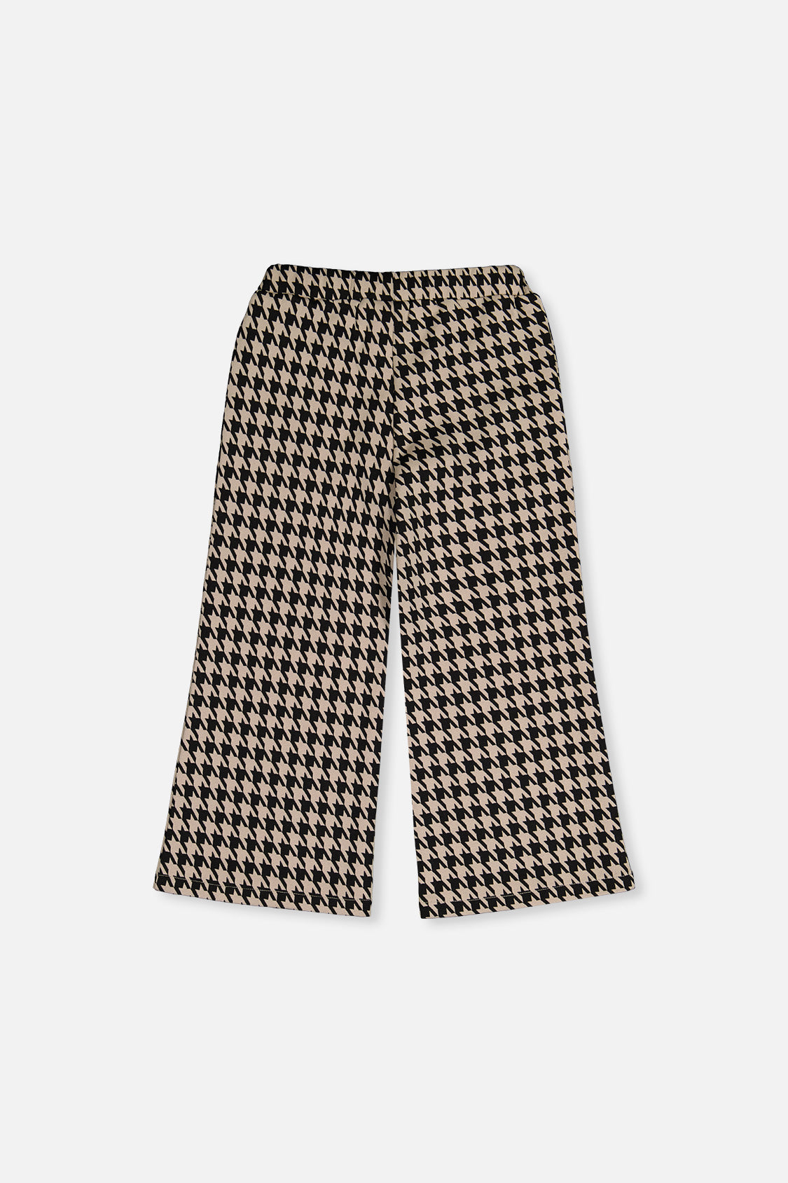 Deux par Deux Flare Pants Black And Beige Houndstooth product image P2