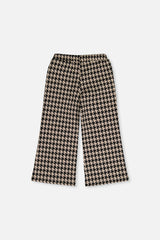 Deux par Deux Flare Pants Black And Beige Houndstooth product image P2