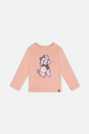 Long Sleeve Organic Cotton T-Shirt Pink-0