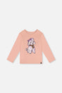 Long Sleeve Organic Cotton T-Shirt Pink-0