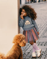 Poodle Sweater Pale Turquoise And Lilac-4
