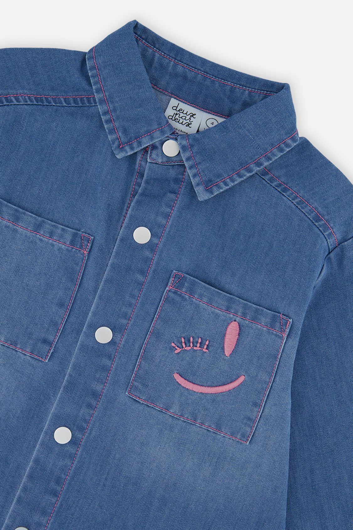 Deux par Deux Denim Shirt Navy Blue