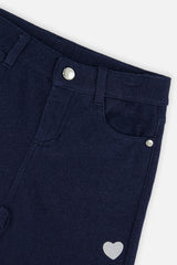 Deux par Deux French Terry Pant Navy Blue Denim