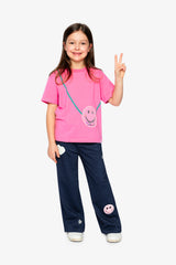 Deux par Deux Jersey T-Shirt Pink