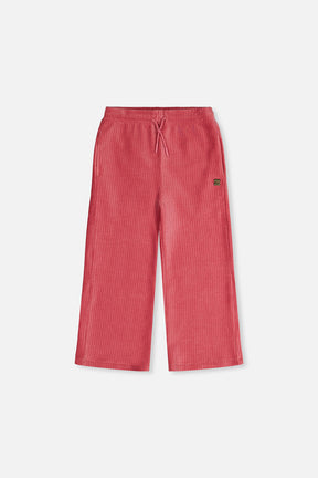 Velour Flare Pants Raspberry Pink-0