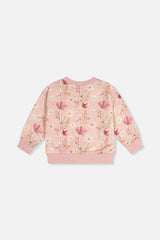 Deux par Deux Sweatshirt Pink Printed Flowers product image P2