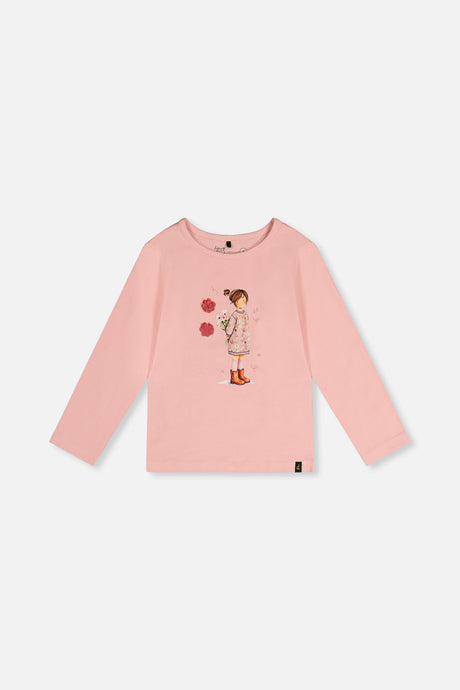 Organic Cotton Jersey T-Shirt Pale Dusty Pink-0