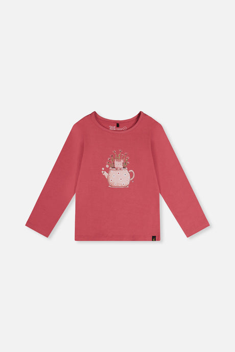 Organic Cotton Jersey T-Shirt Raspberry Pink-0