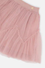 Deux par Deux Mesh Skirt Pale Dusty Pink