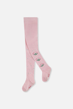 Knit Tights Pale Dusty Pink-0