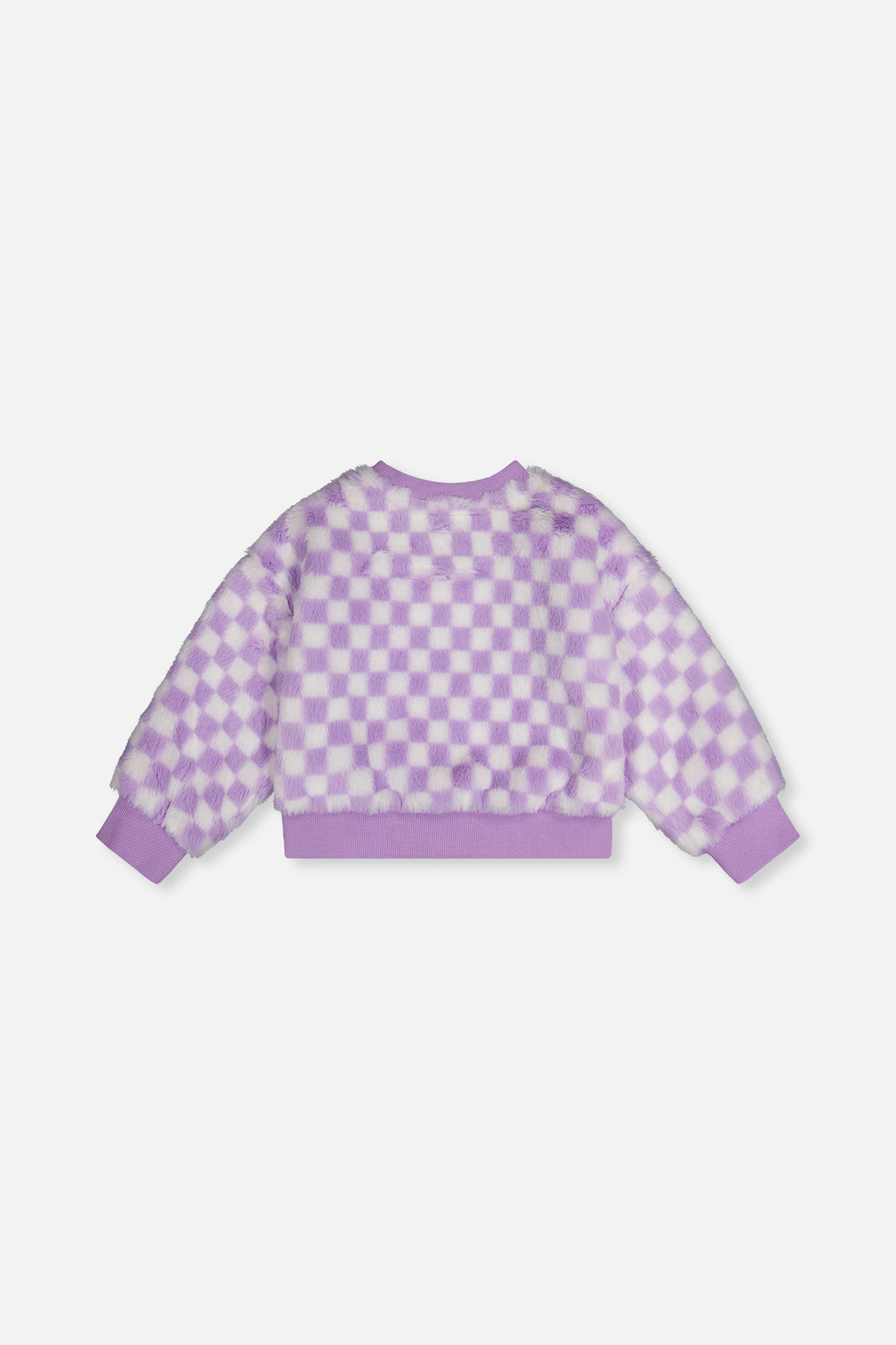 Deux par Deux Faux Fur Top Lilac And White Tiles product image P2