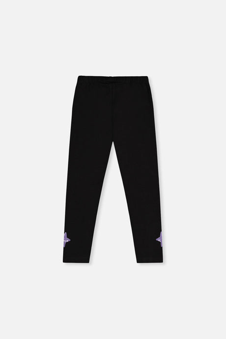 Organic Cotton Jersey Leggings Black-4