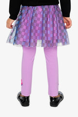 Skirt Black Checkered Print-4