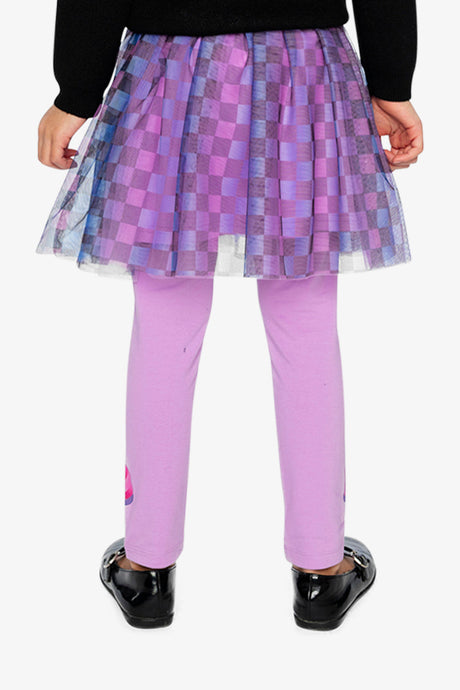 Skirt Black Checkered Print-4