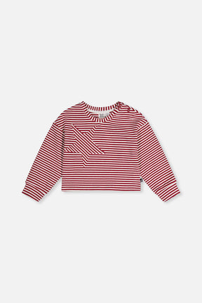 Soft Jersey Top Red And White Stripes-0