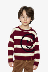 Knit Sweater Red And White Stripes-1