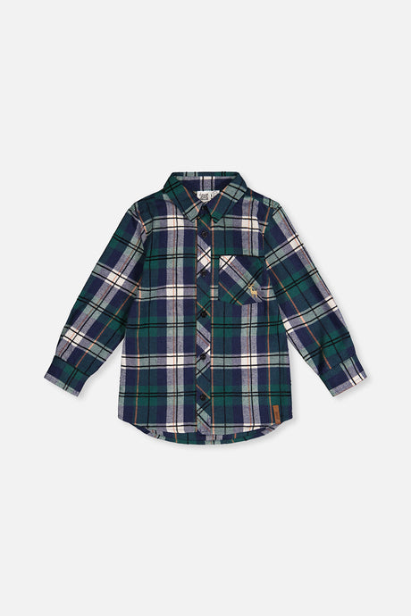 Plaid Shirt Blue And Green-0