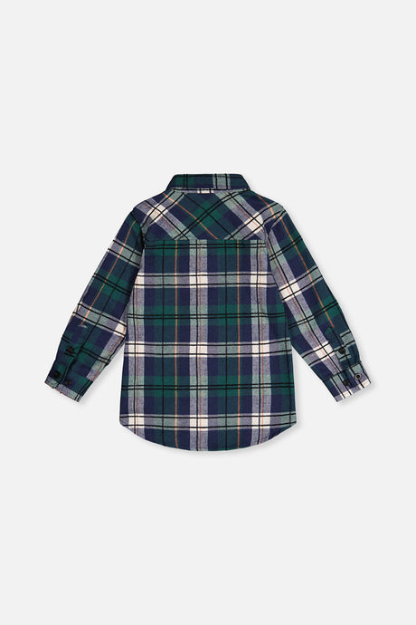 Plaid Shirt Blue And Green-3