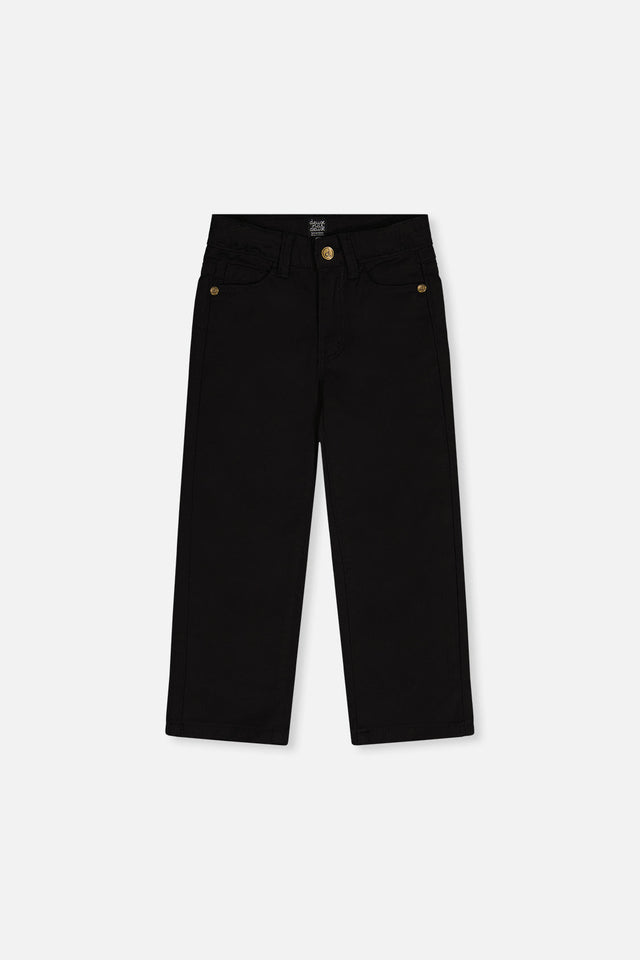 Stretch Denim Pants Black-0