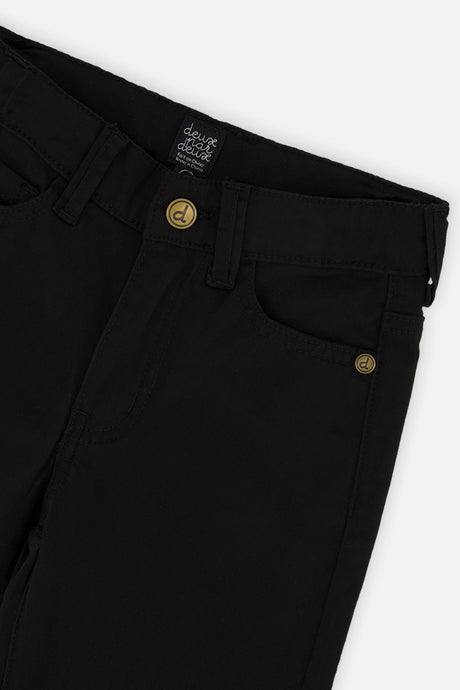 Deux par Deux Stretch Denim Pants Black