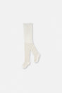Baby Knit Heart Tights Off-White-0