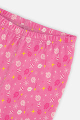 Organic Cotton Two Piece Pajama Set Pink Hanukkah Print-3