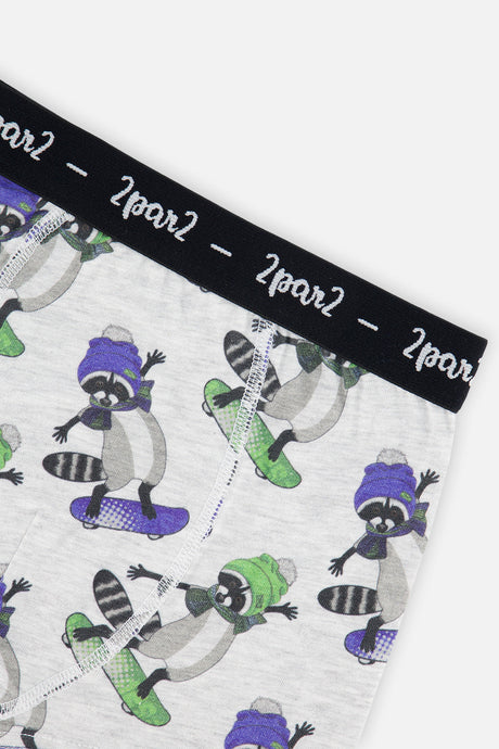 Deux par Deux boxer pack of 3 with fun prints, view 3