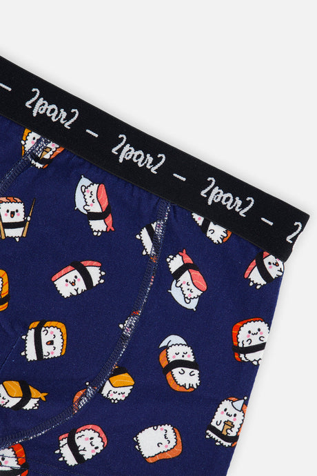 Deux par Deux boxer pack of 3 with fun prints, view 4