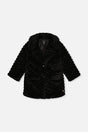 Faux Fur Long Coat Black-0