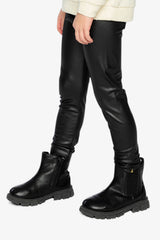 Faux Leather Leggings Black-2