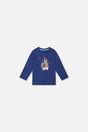 Baby Long Sleeve Organic Cotton T-Shirt Blue-0
