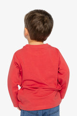 Baby Long Sleeve Organic Cotton T-Shirt Rose Orange-3