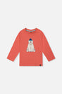 Long Sleeve Organic Cotton T-Shirt Rose Orange-0